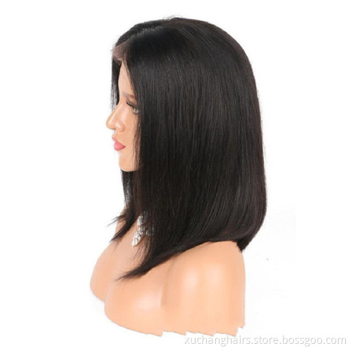 short black synthetic wig bob lace front synthetic wig black woman synthetic wig